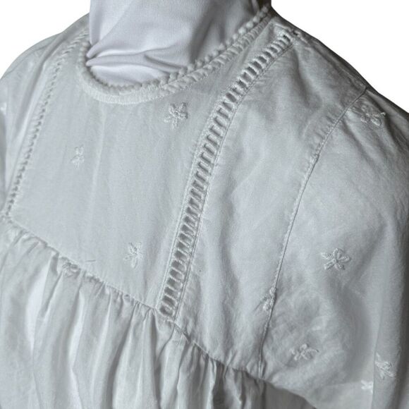 Urban Outfitters Beatrice Eyelet Babydoll Romper Women’s Size Small - Picture 6 of 13